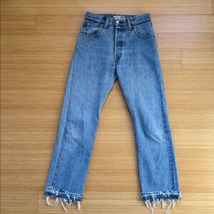 Re/Done x Levi’s Stove Pipe Released Hem jeans in size 24